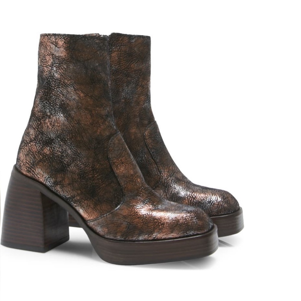 Free People Nwt Ruby Platform Bootie - image 5